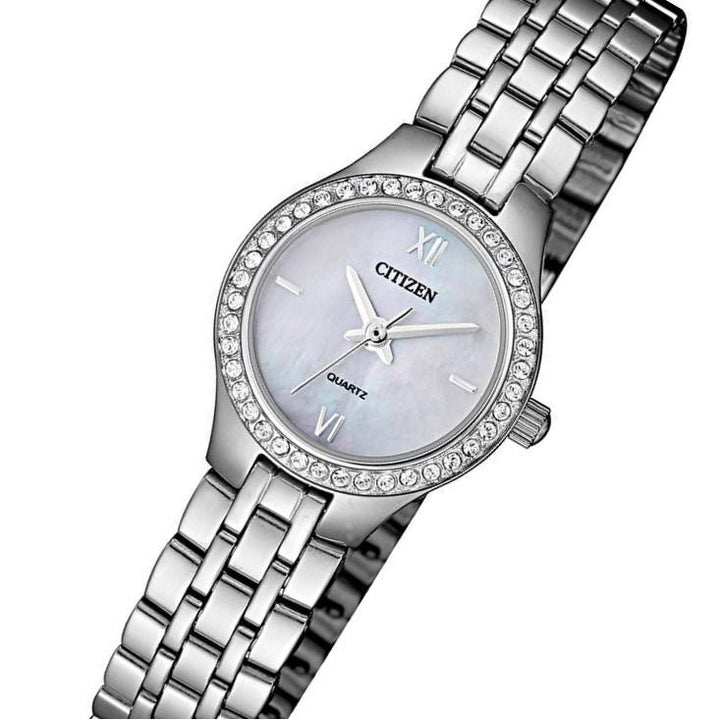 Citizen Ladies Swarovski Crystals Stainless Steel Quartz Watch - EJ6140-57D