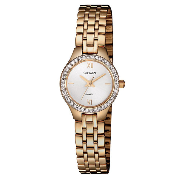 Citizen Ladies Rose Gold Stainless Steel Quartz Watch EJ6143-59A