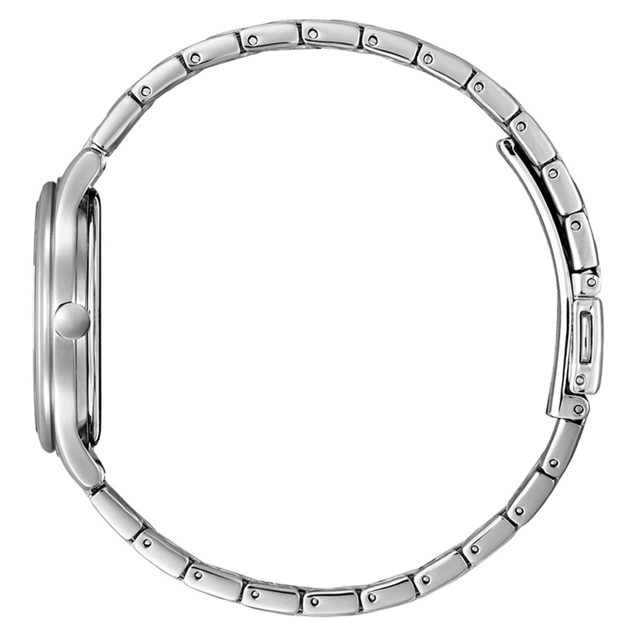 Citizen Eco-Drive Silver Steel White Dial Solar Women's Watch - EM0500-73A