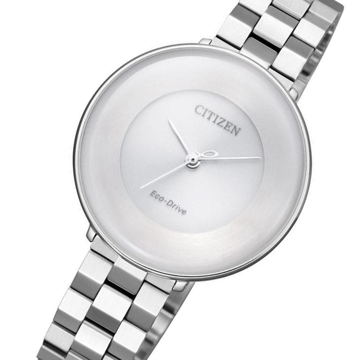 Citizen Ladies Silver Eco-Drive Stainless Steel Watch - EM0600-87A