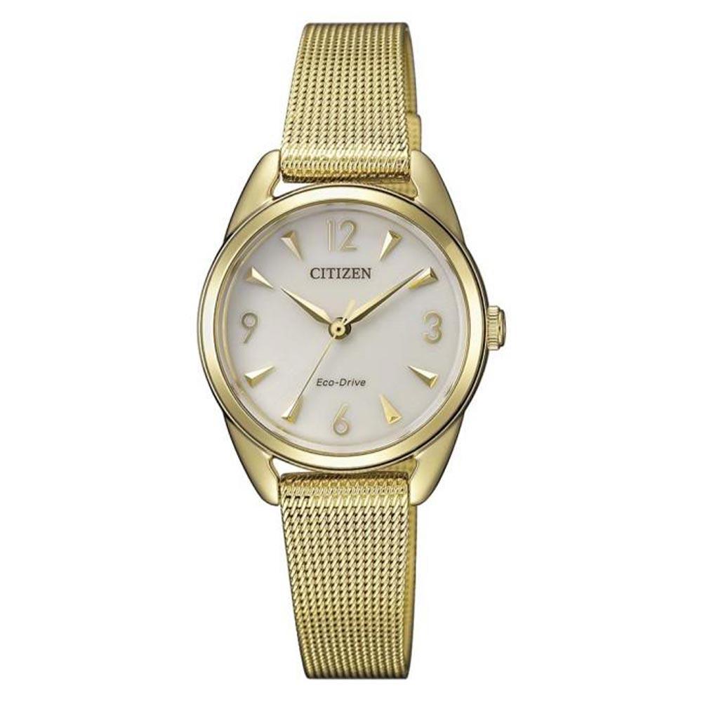 Citizen Gold Steel Ladies Solar Watch - EM0687-89P
