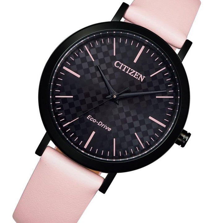 Citizen Pink Leather Ladies Solar Watch - EM0765-01E