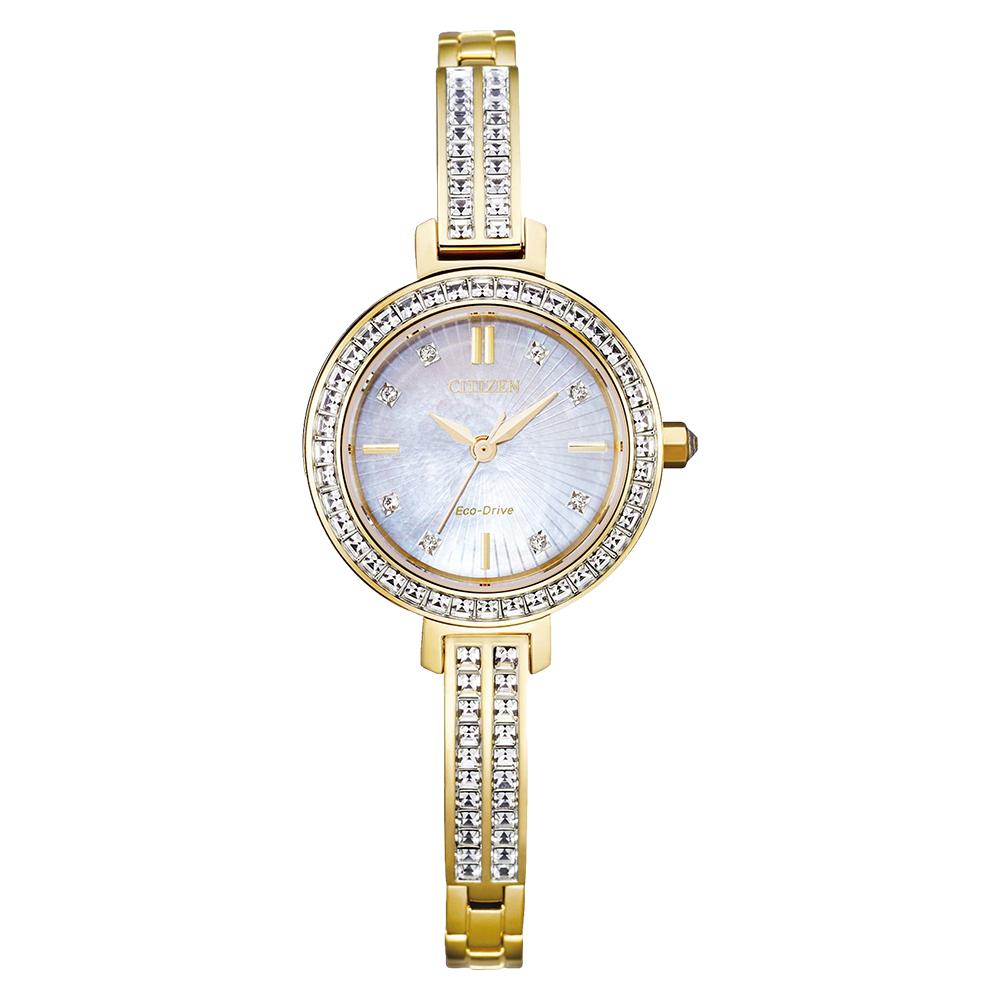 Citizen Dress Gold Stainless Steel Eco-Drive Women's Watch - EM0862-56D