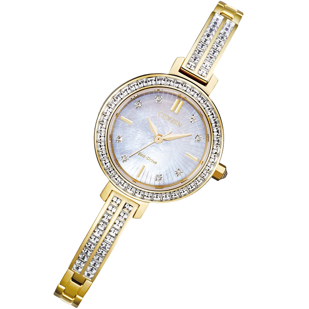 Citizen Gold Stainless Steel Eco-Drive Women's Watch - EM0862-56D