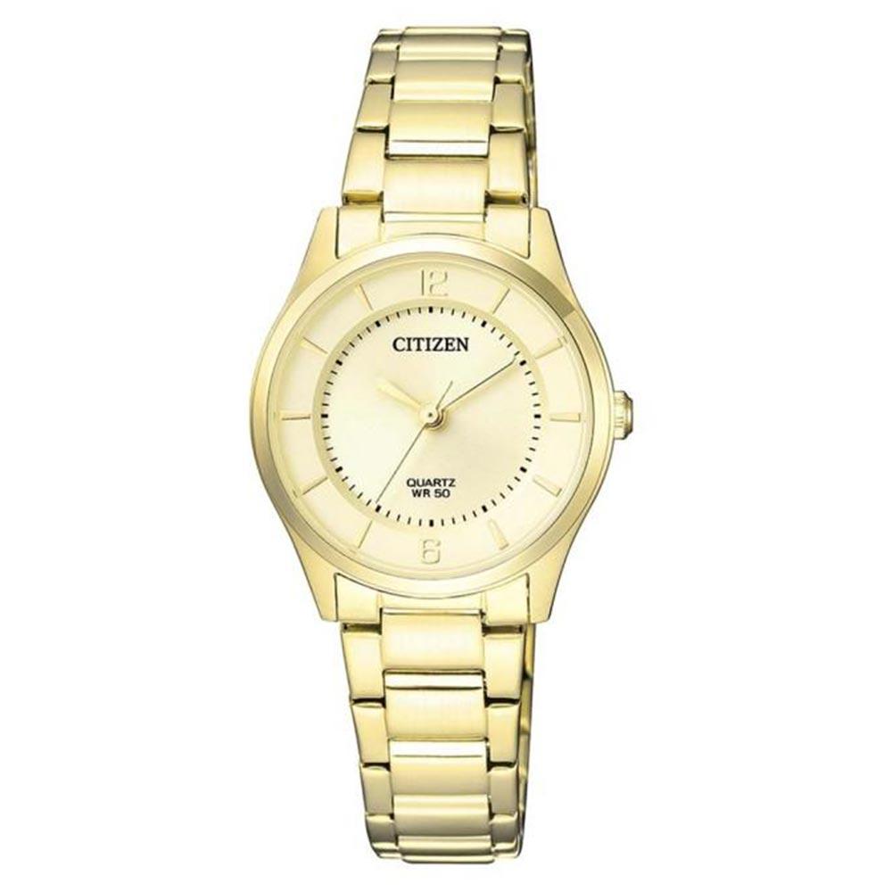 Citizen Gold Steel Quartz Women's Watch - ER0203-85P