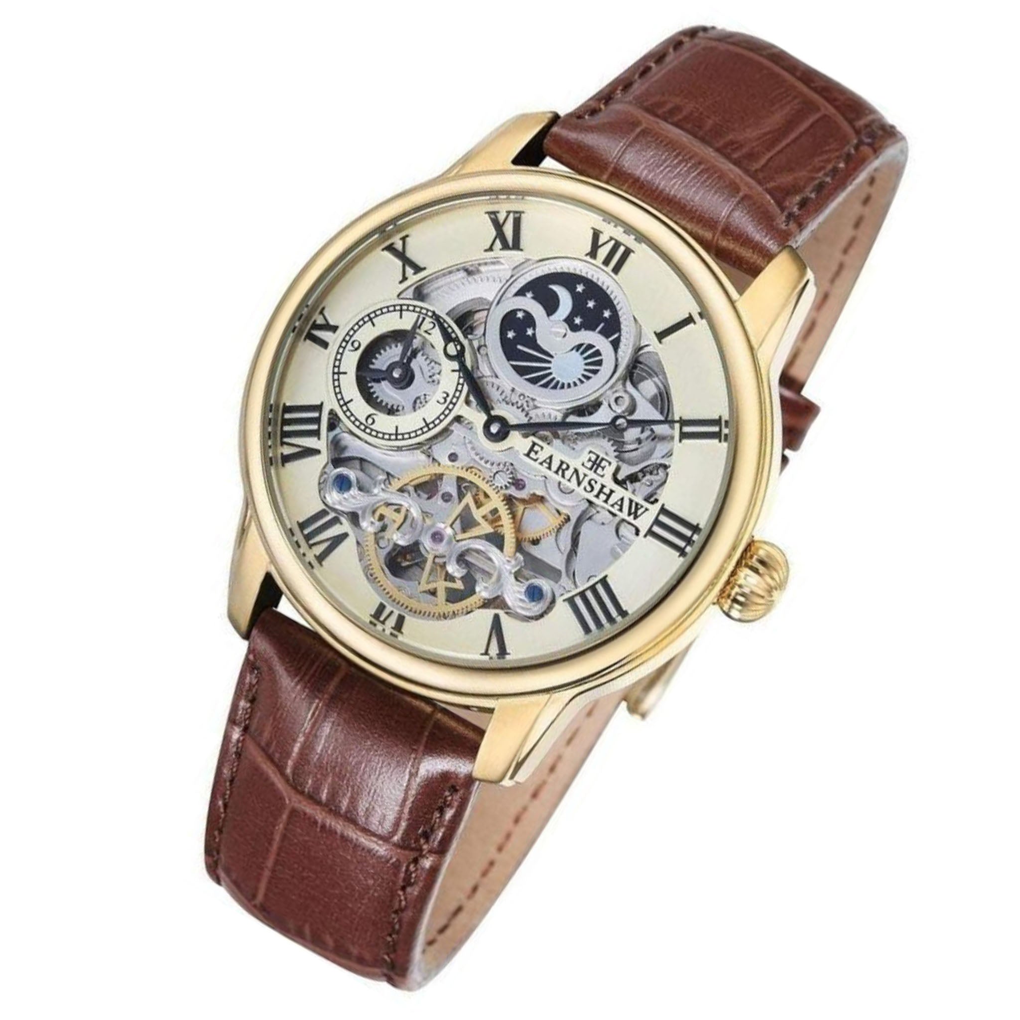 Earnshaw Longitude Leather Automatic Mens Watch - ES-8006-06