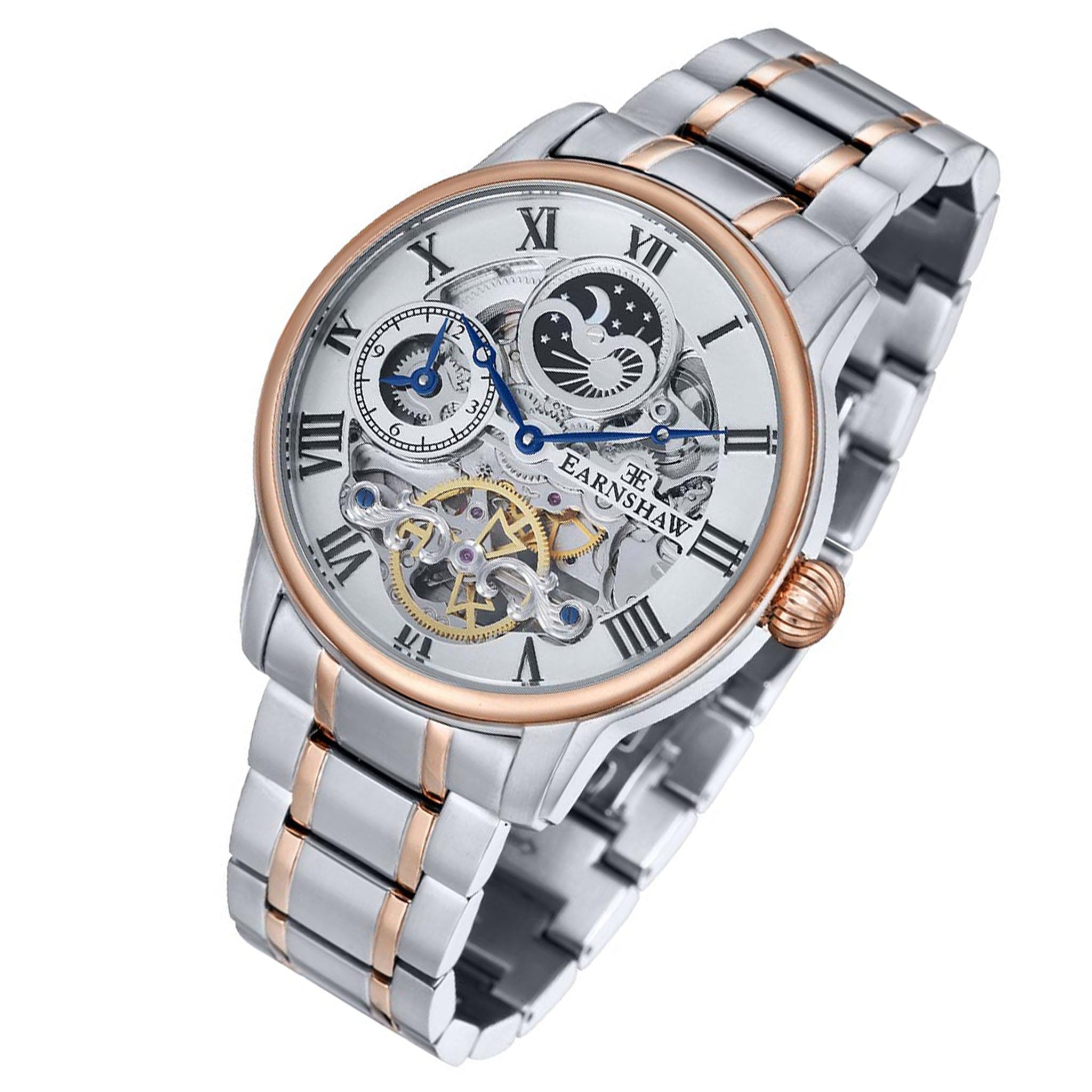 Earnshaw Longitude Stainless Steel Automatic Mens Watch - ES-8006-33