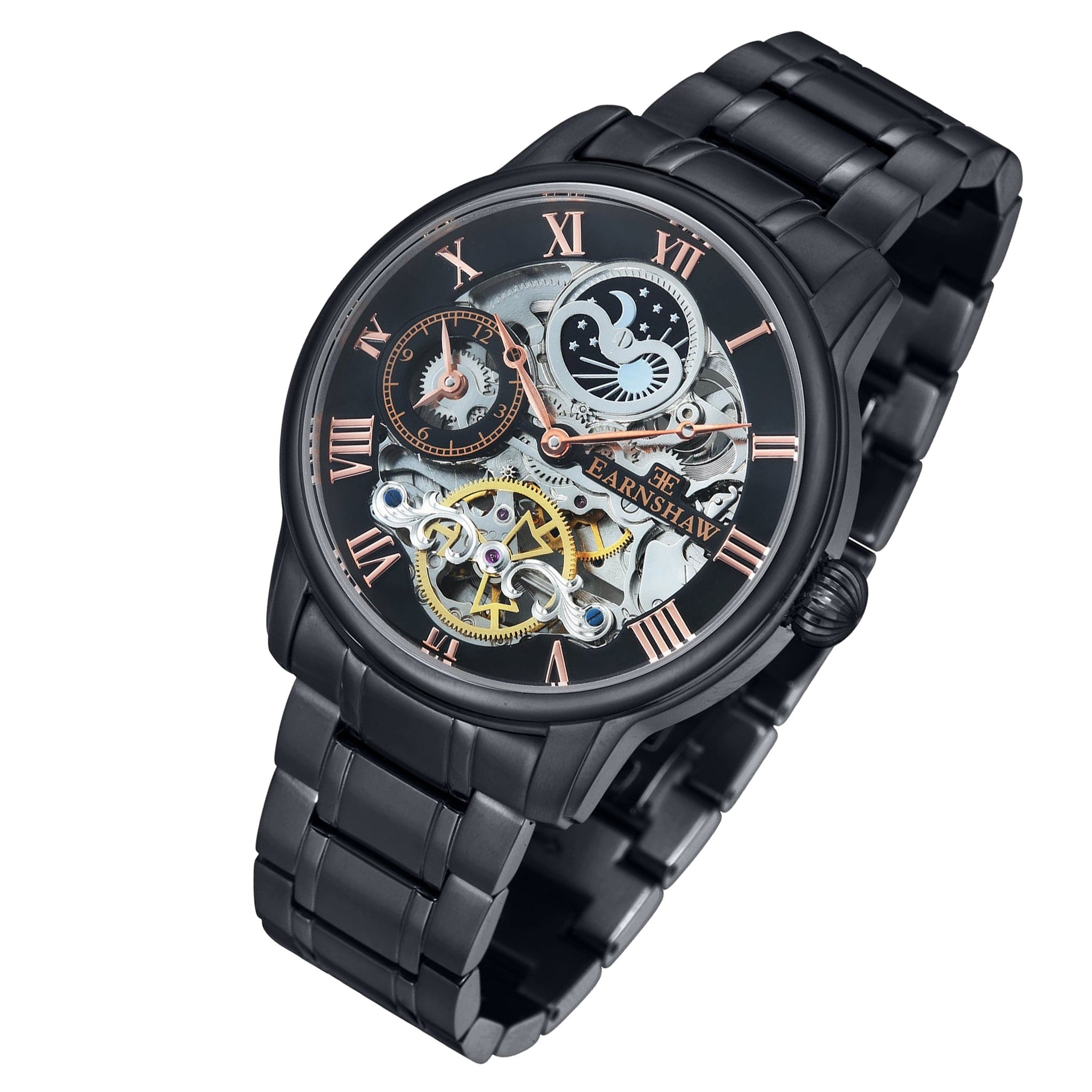 Earnshaw Longitude Automatic Stainless Steel Mens Watch - ES-8006-55