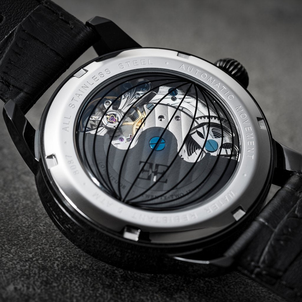 Earnshaw Longitude Hemisphere Sun & Moon Automatic Men's Watch - ES-8087-01