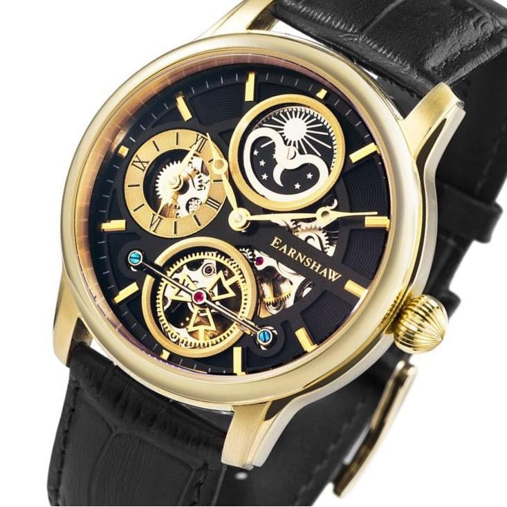 Earnshaw Longitude Hemisphere Sun & Moon Automatic Men's Watch - ES-8087-02