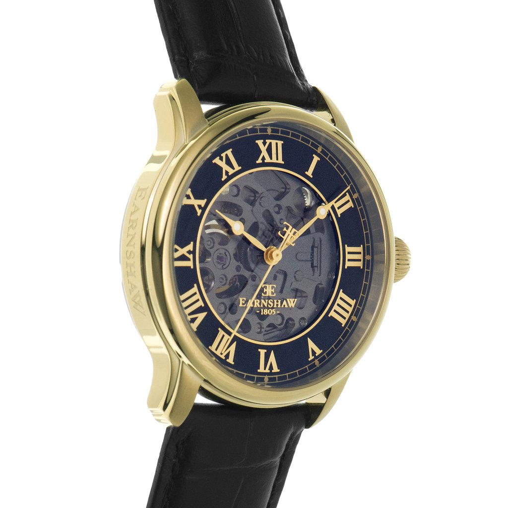 Earnshaw Longitude Automatic Leather Men's Watch - ES-8807-02