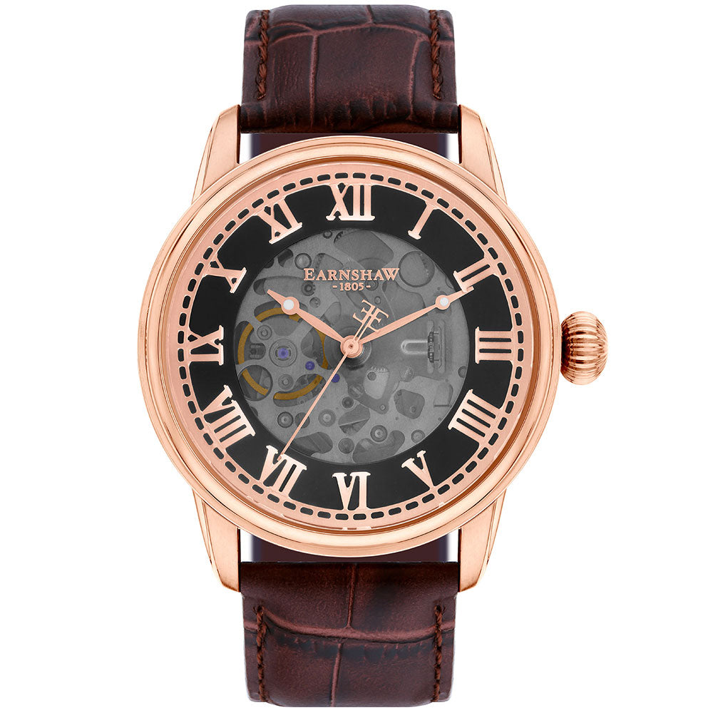 Earnshaw Precisto Longitude Skeleton Men's Watch - ES-8808-02