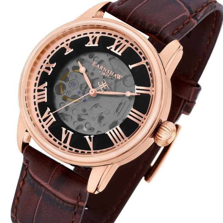 Earnshaw Precisto Longitude Skeleton Men's Watch - ES-8808-02