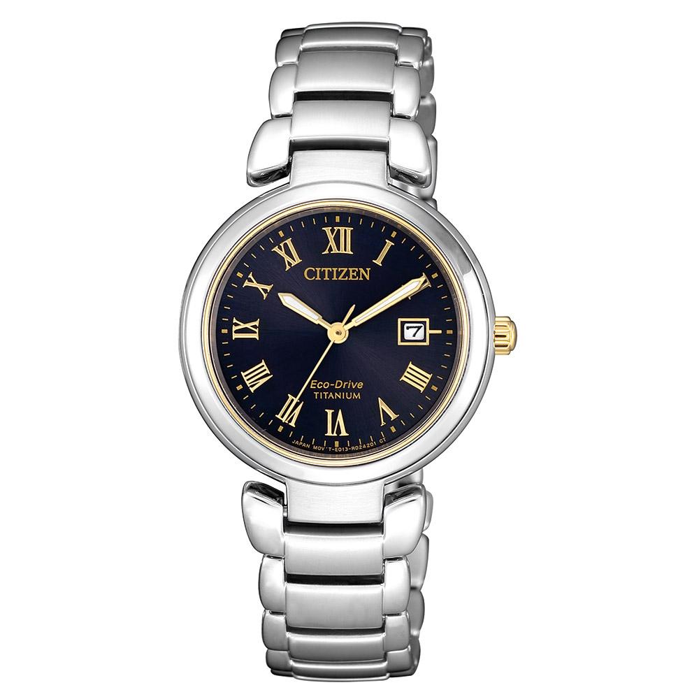 Citizen Ladies Super Titanium Eco-Drive Titanium Watch - EW2509-83L