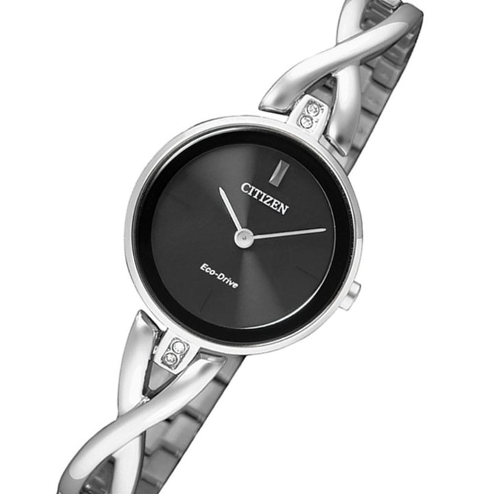 Citizen Silver Steel Bracelet Ladies Eco-Drive Watch - EX1420-84E