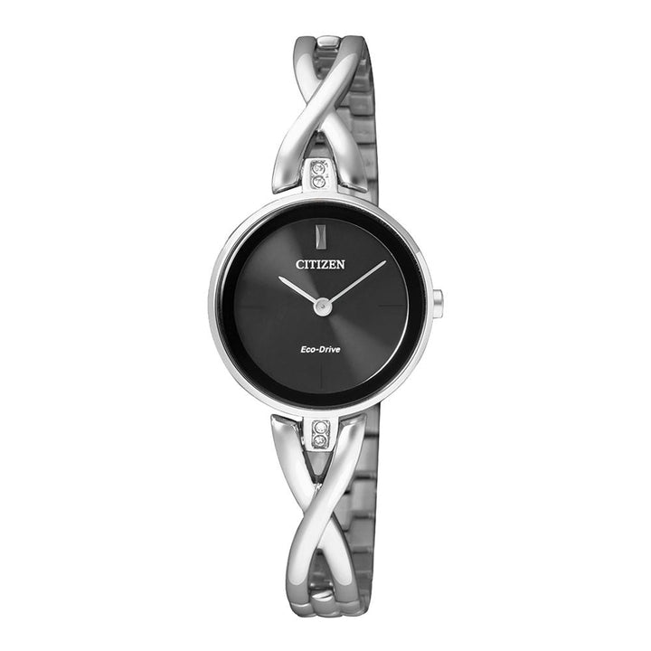 Citizen Silver Steel Bracelet Ladies Eco-Drive Watch - EX1420-84E