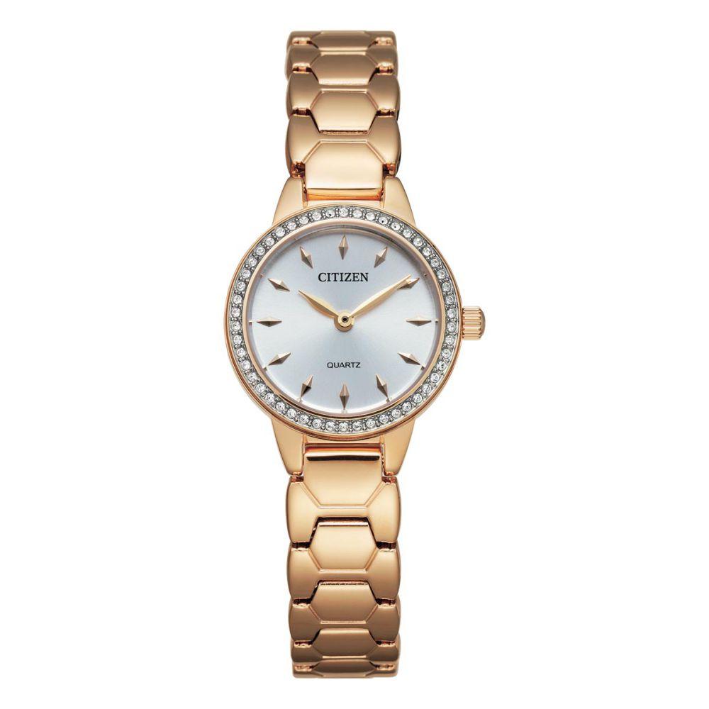 Citizen Rose Gold Steel Ladies Watch - EZ7013-58A