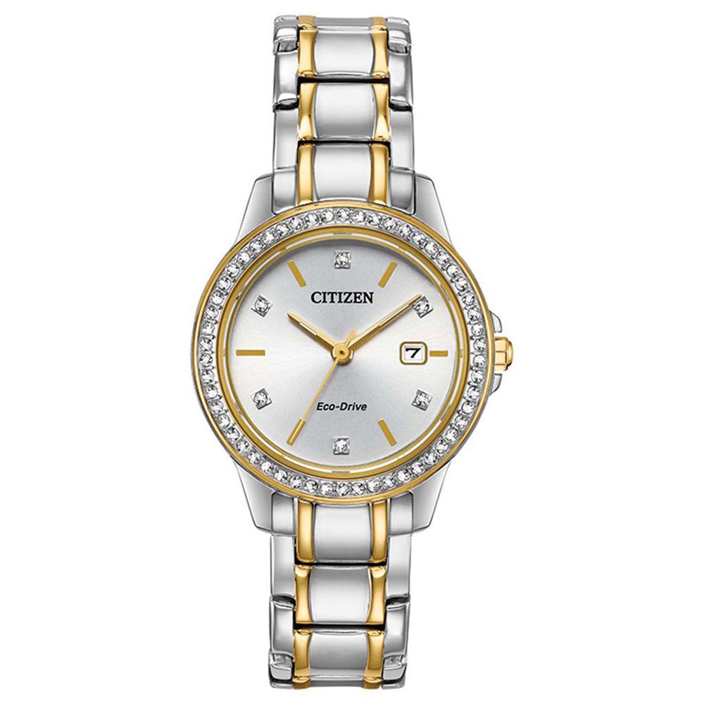 Citizen Two-Tone Steel Ladies Solar Watch - FE1174-50A