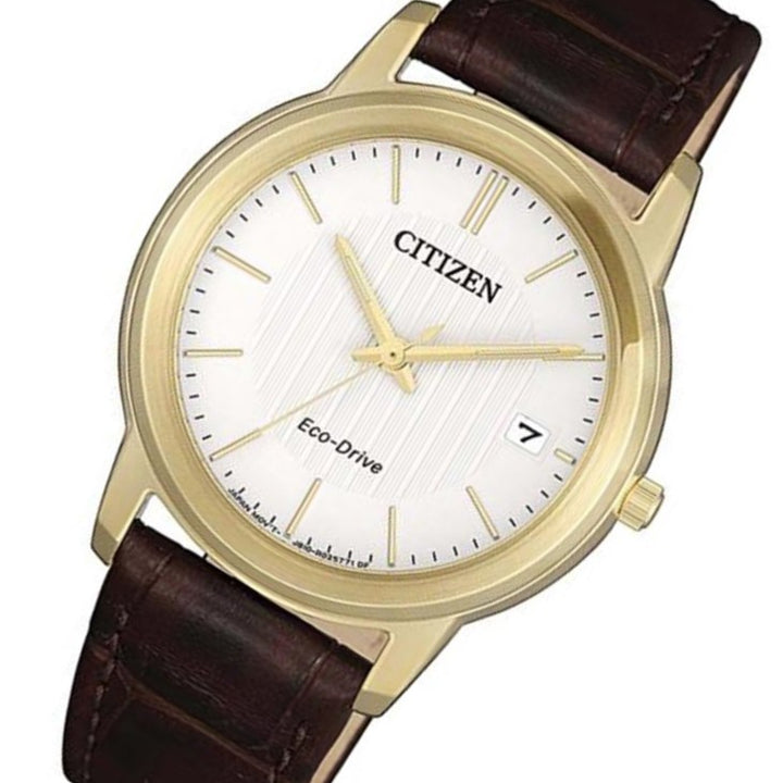 Citizen Brown Leather Eco-Drive Women's Watch - FE6012-11A