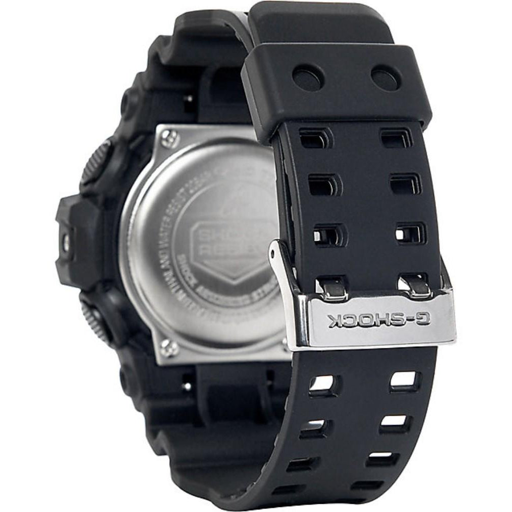 Casio G-SHOCK Black & Neon Blue Digital Analog Men's Watch - GA710-1A2