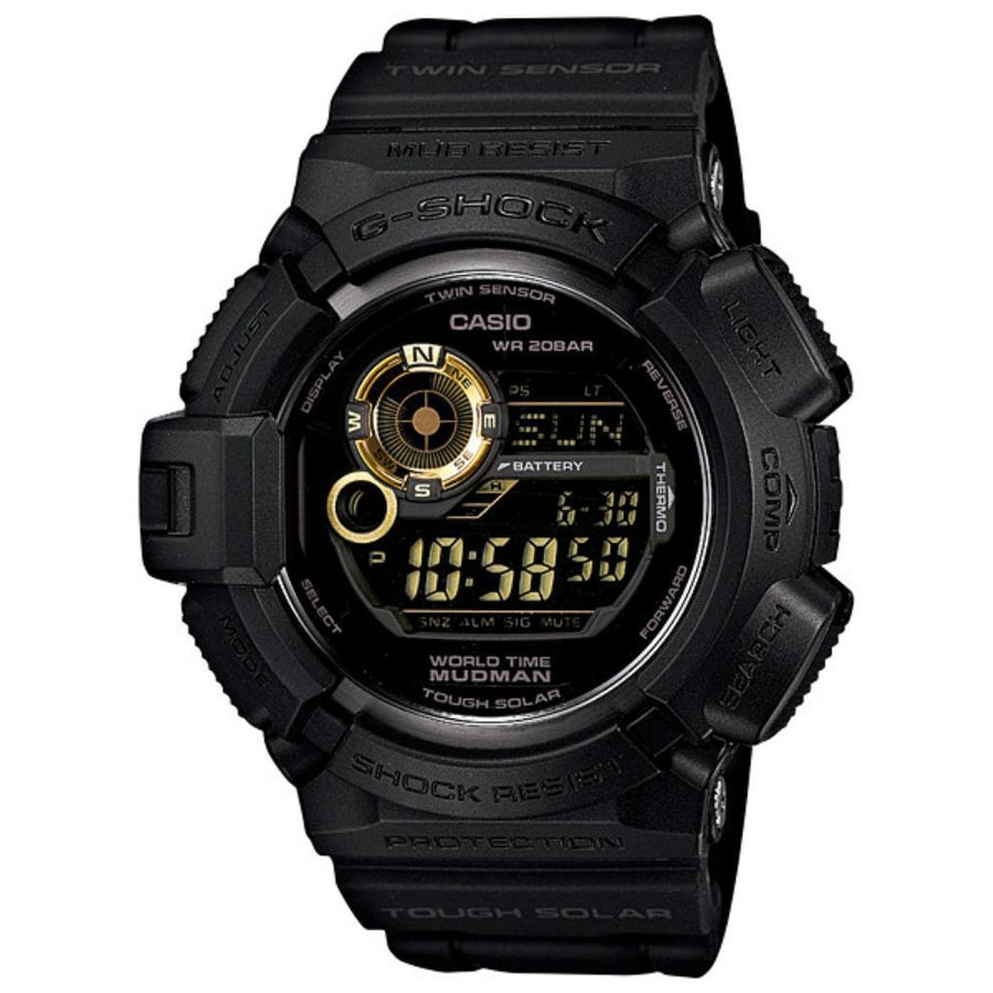 Casio G-Shock Tough Solar Mud Man Black Resin Men's Watch - G9300GB-1