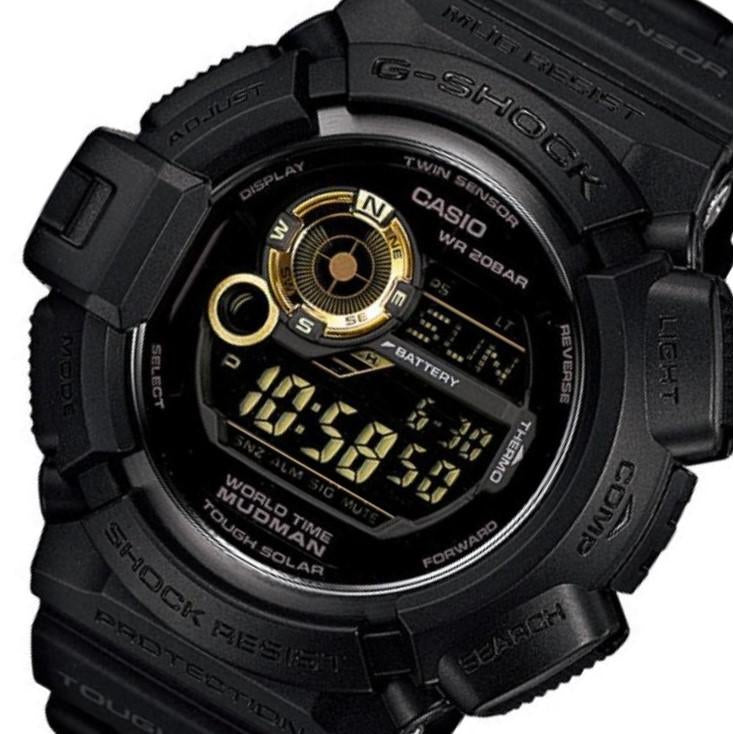 Casio G-SHOCK Tough Solar MUDMAN Black Resin Men's Watch - G9300GB-1