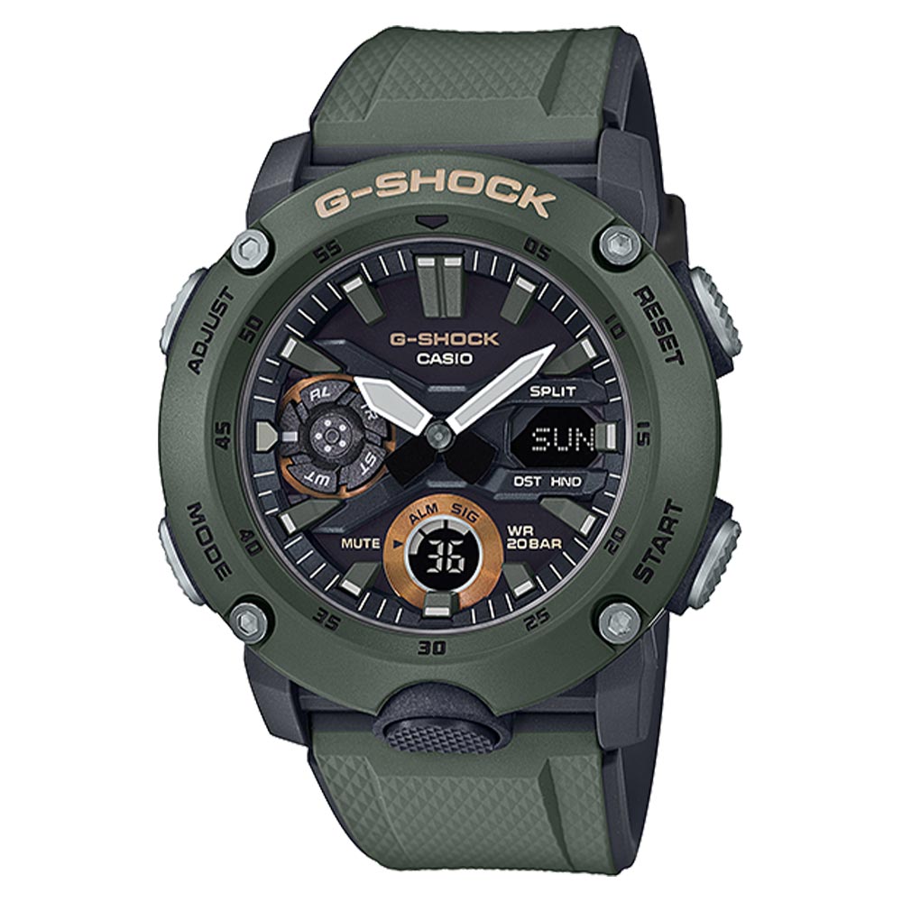 Casio G-SHOCK Carbon Core Guard Analog-Digital Men's Watch - GA2000-3A