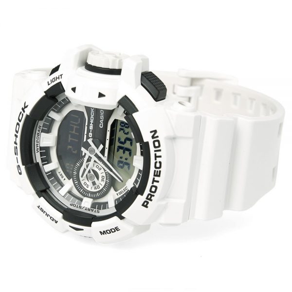 Casio G-SHOCK White Duo Chrono Men's Watch - GA400-7A