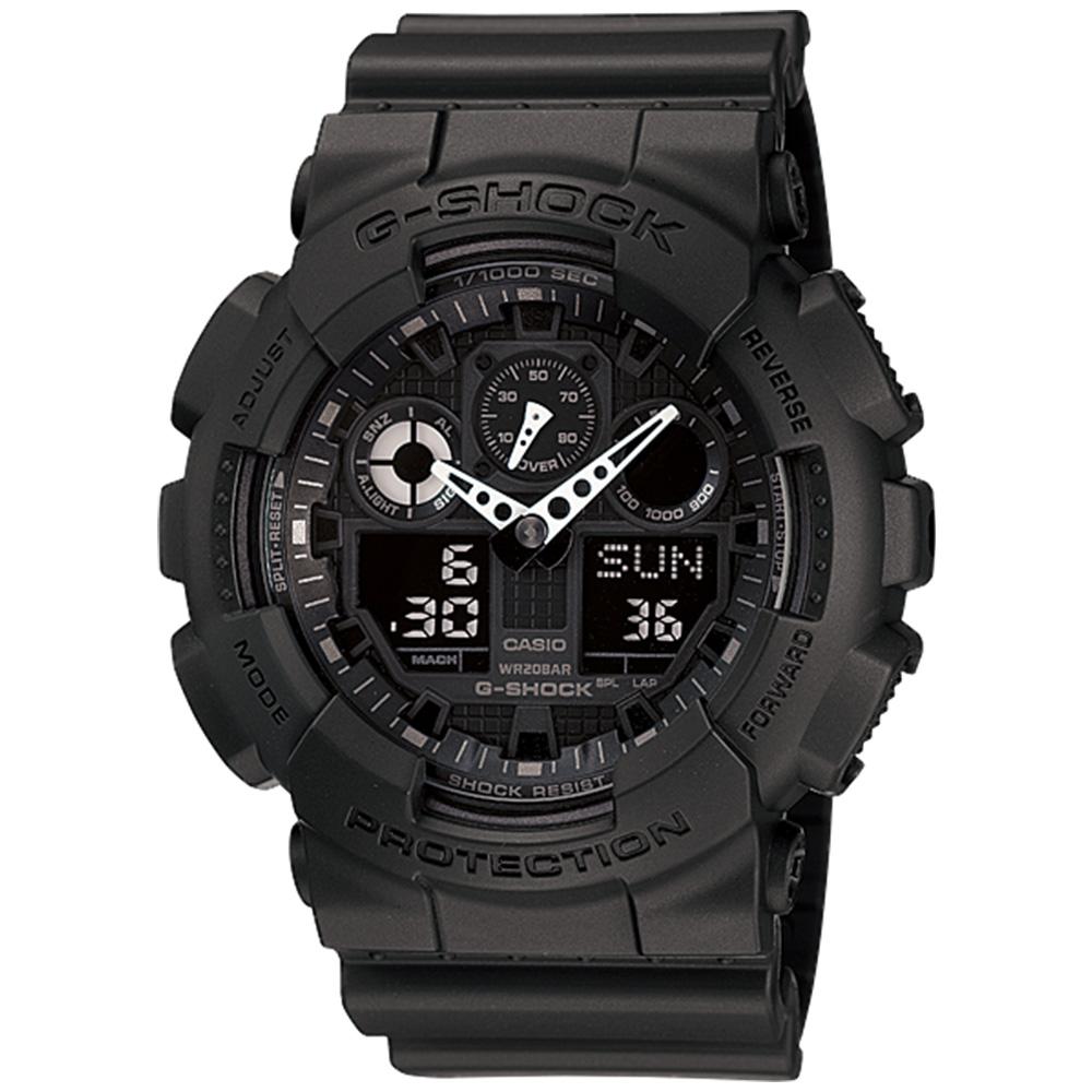 Casio G-Shock 55mm Duo Chrono Men's Watch - GA100-1A1