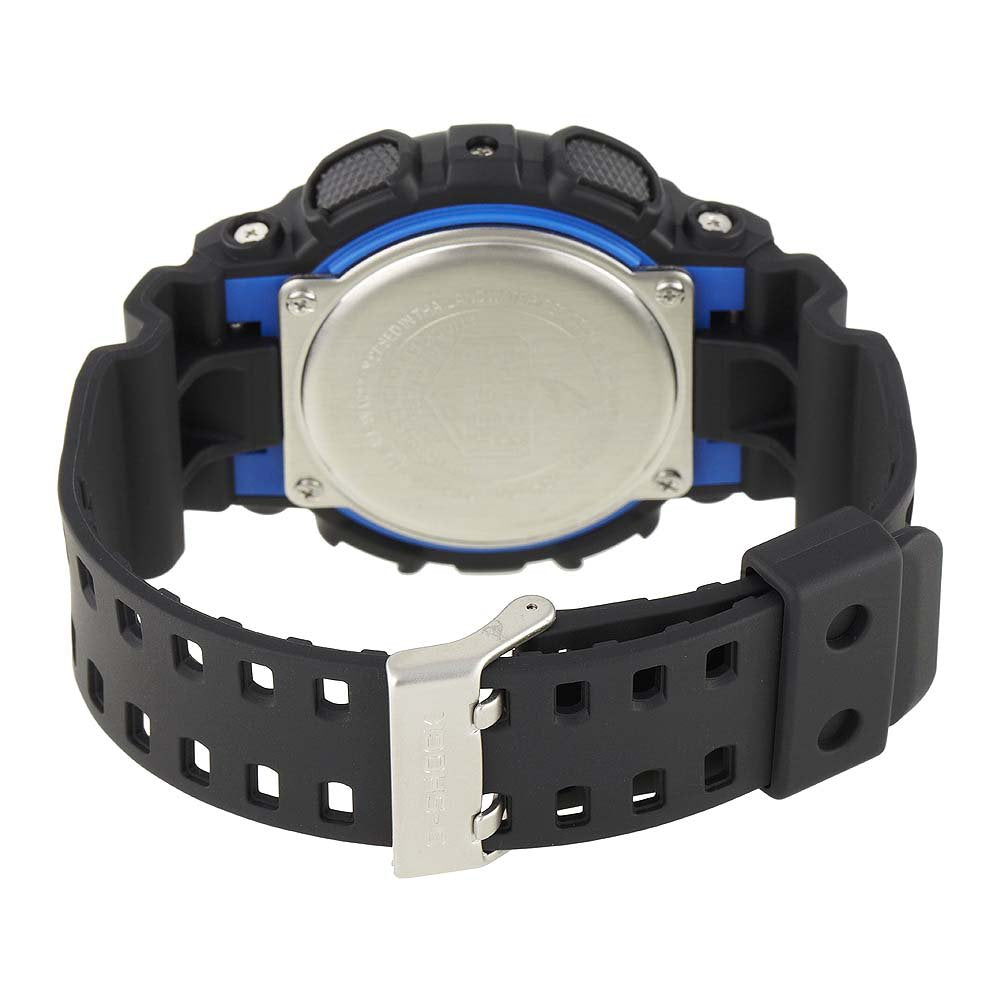 Casio G-SHOCK 55mm Black Resin Analogue-Digital Men's Watch - GA100-1A2