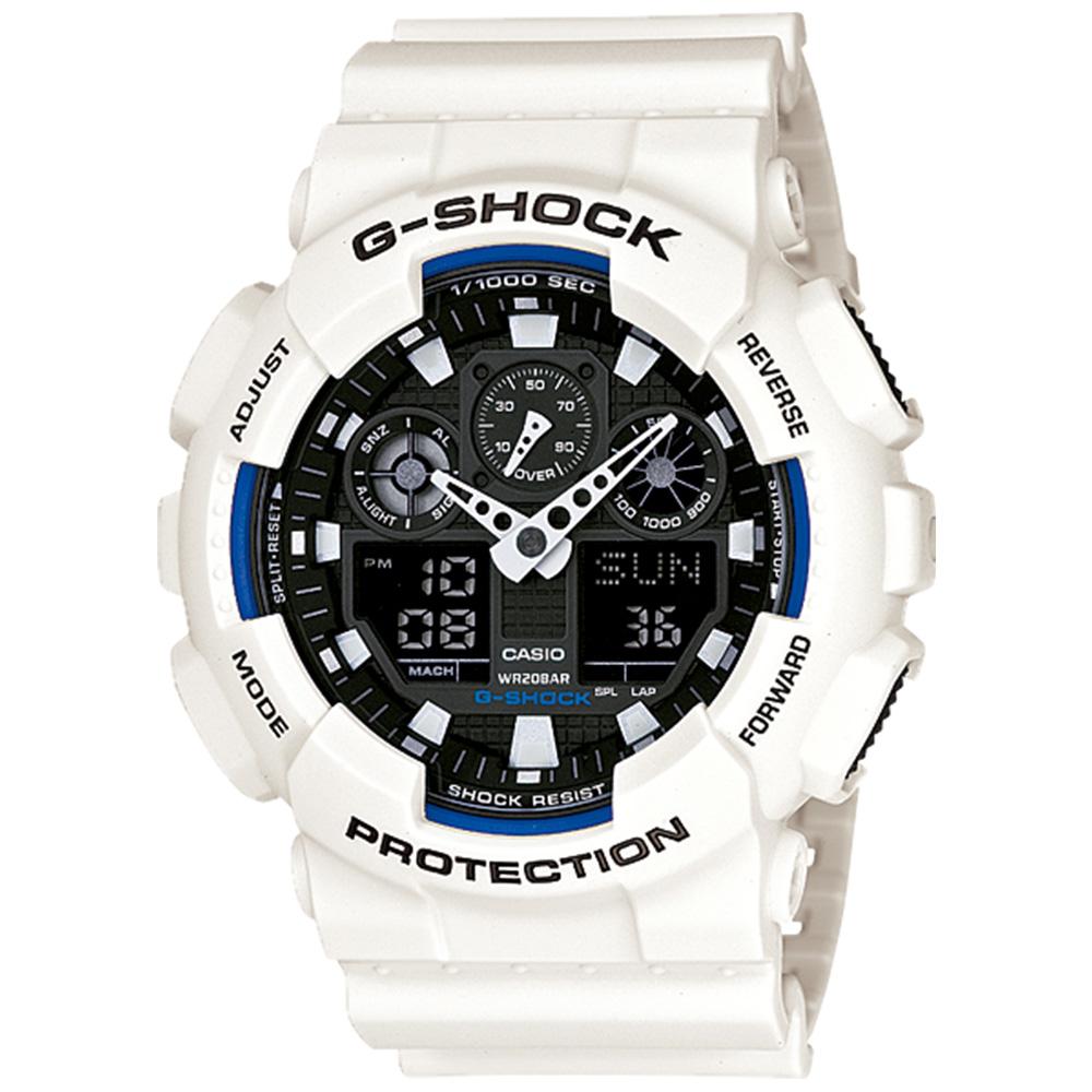 Casio G-Shock 55mm Duo Chrono Men's Watch - GA100B-7A