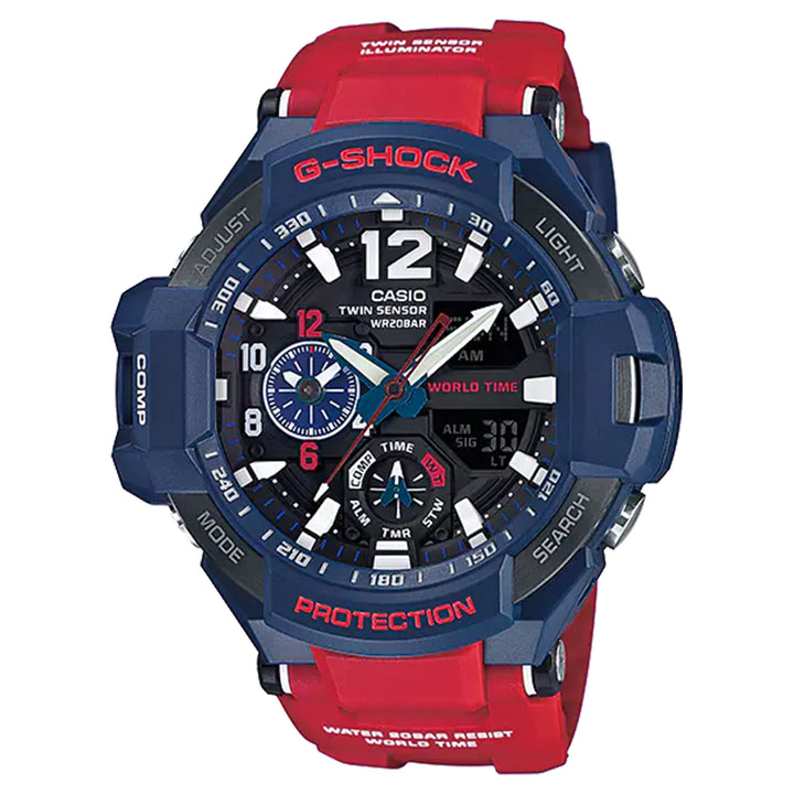 Casio G-SHOCK MASTER OF G GRAVITYMASTER Red Resin Men's Watch - GA1100-2A