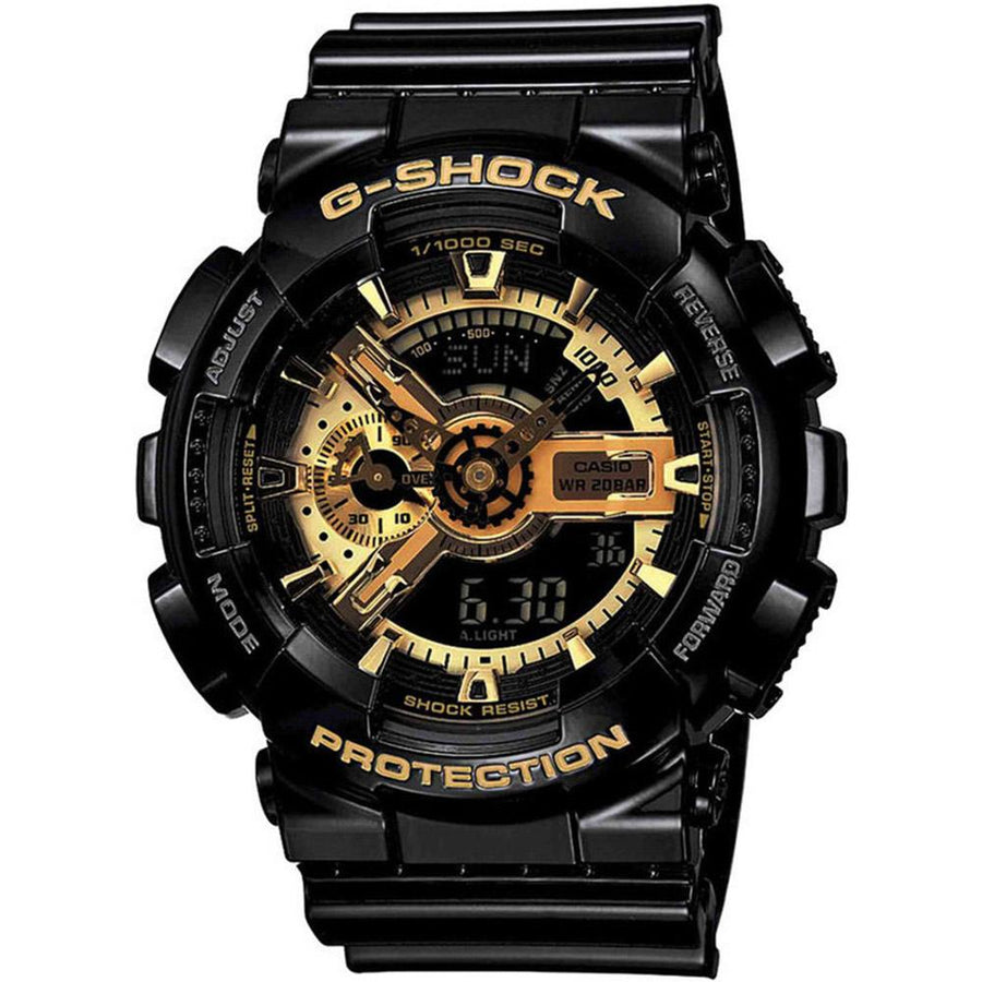 G-SHOCK Black/Gold Digital Men's Watch - GA110GB-1