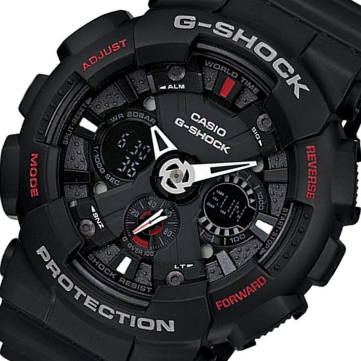 Casio G-SHOCK Duo Chrono Black Digital Men's Watch - GA120-1A