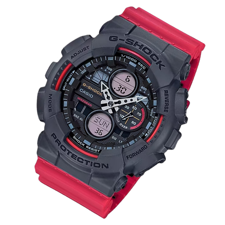 Casio G-SHOCK Red Resin Analogue-Digital Men's Watch - GA140-4A