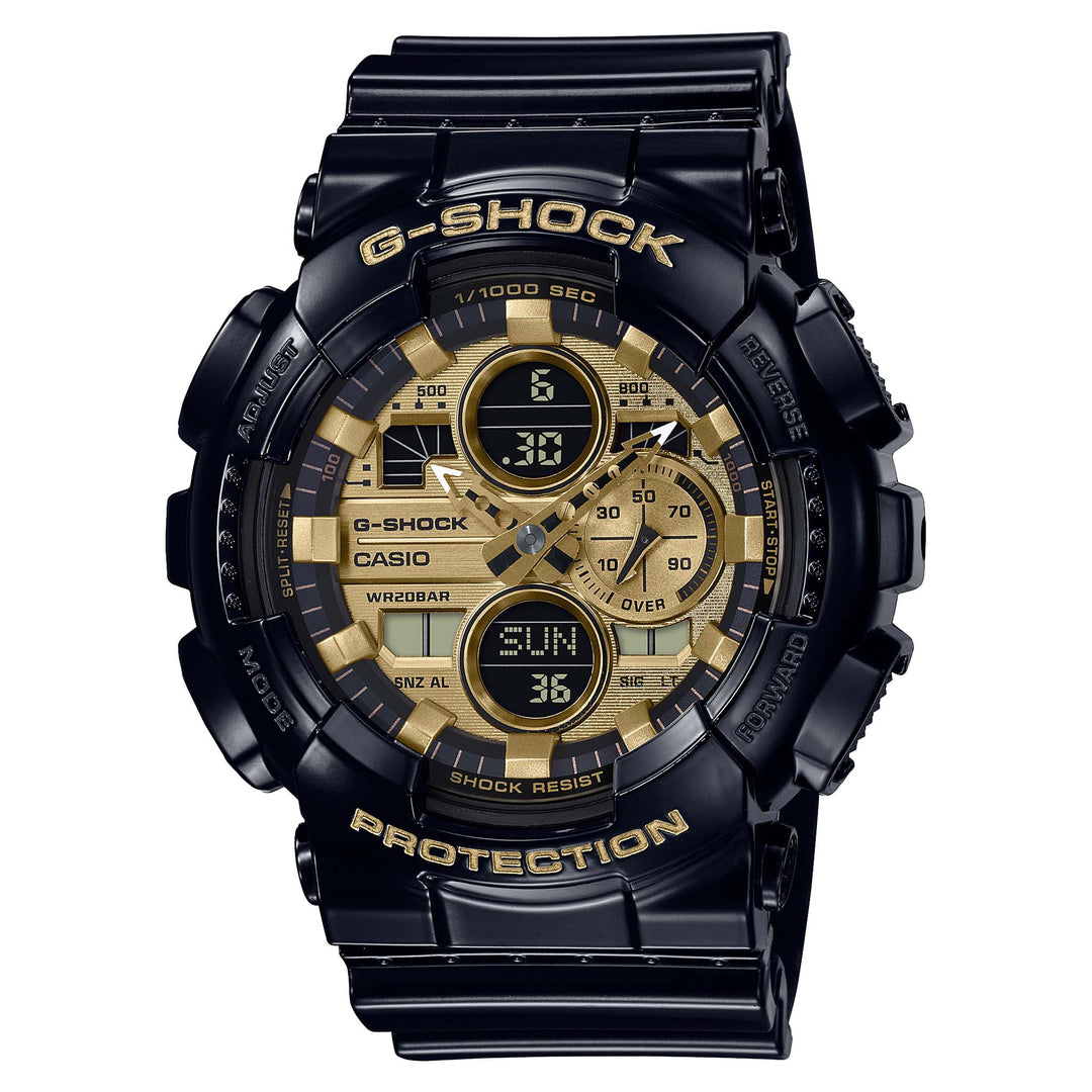 Casio G-SHOCK Black Resin Analog-Digital Men's Watch - GA140GB-1A1