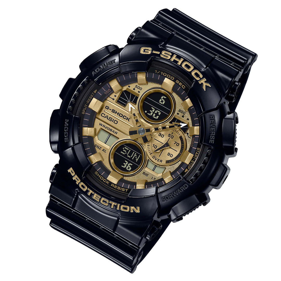Casio G-SHOCK Black Resin Analog-Digital Men's Watch - GA140GB-1A1
