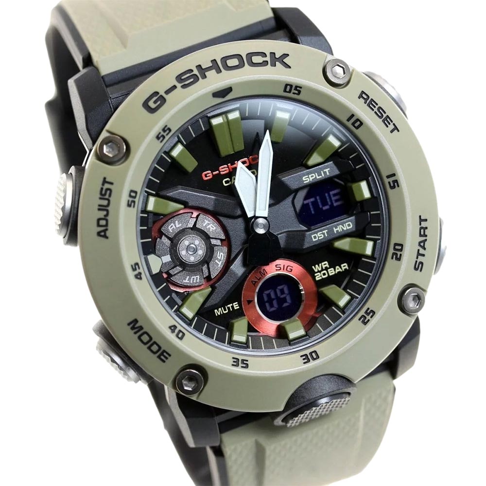 Casio G-SHOCK Carbon Core Guard Analog Digital Men's Watch - GA2000-5A