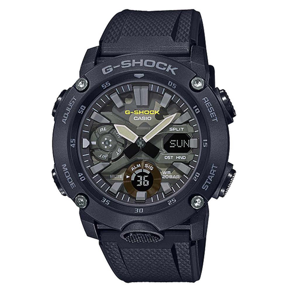 Casio G-SHOCK Carbon Core Guard Analog-Digital Men's Watch - GA2000SU-1A