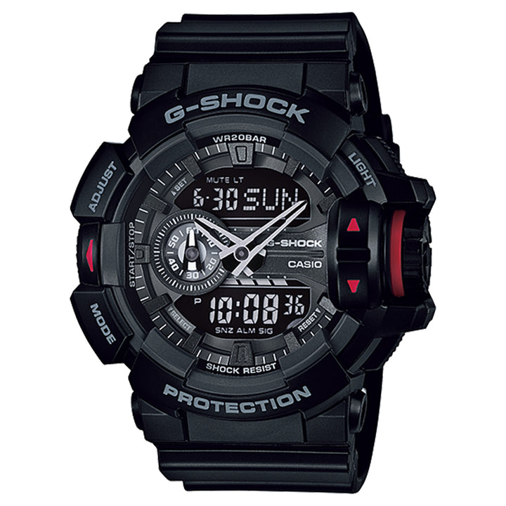 Casio G-SHOCK Black Resin Analog-Digital Men's Watch - GA400-1B