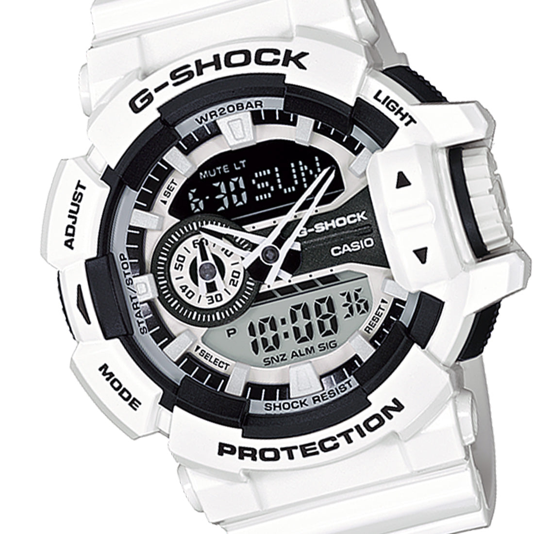 Casio G-SHOCK White Duo Chrono Men's Watch - GA400-7A