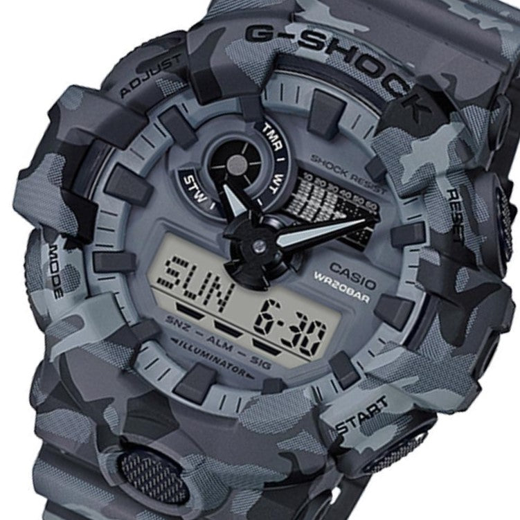 Casio G-SHOCK Grey Camo Series Men's Watch - GA700CM-8A