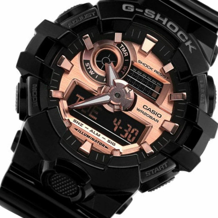 Casio G-SHOCK Black Resin Analog-Digital Men's Watch - GA700MMC-1A