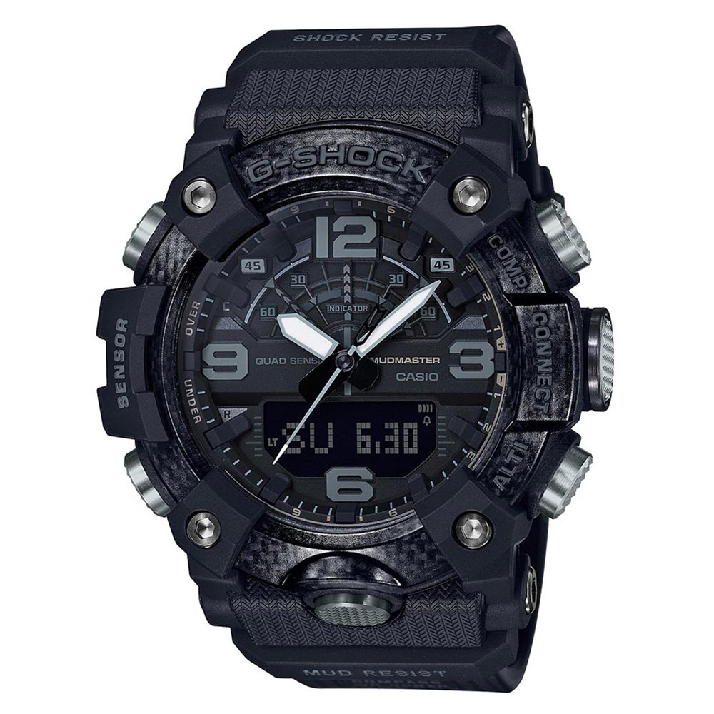 Casio G-SHOCK MUDMASTER with Carbon Core Analog-Digital Men's Watch - GGB100-1B