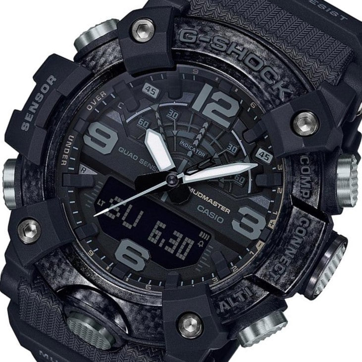Casio G-SHOCK MUDMASTER with Carbon Core Analog-Digital Men's Watch - GGB100-1B