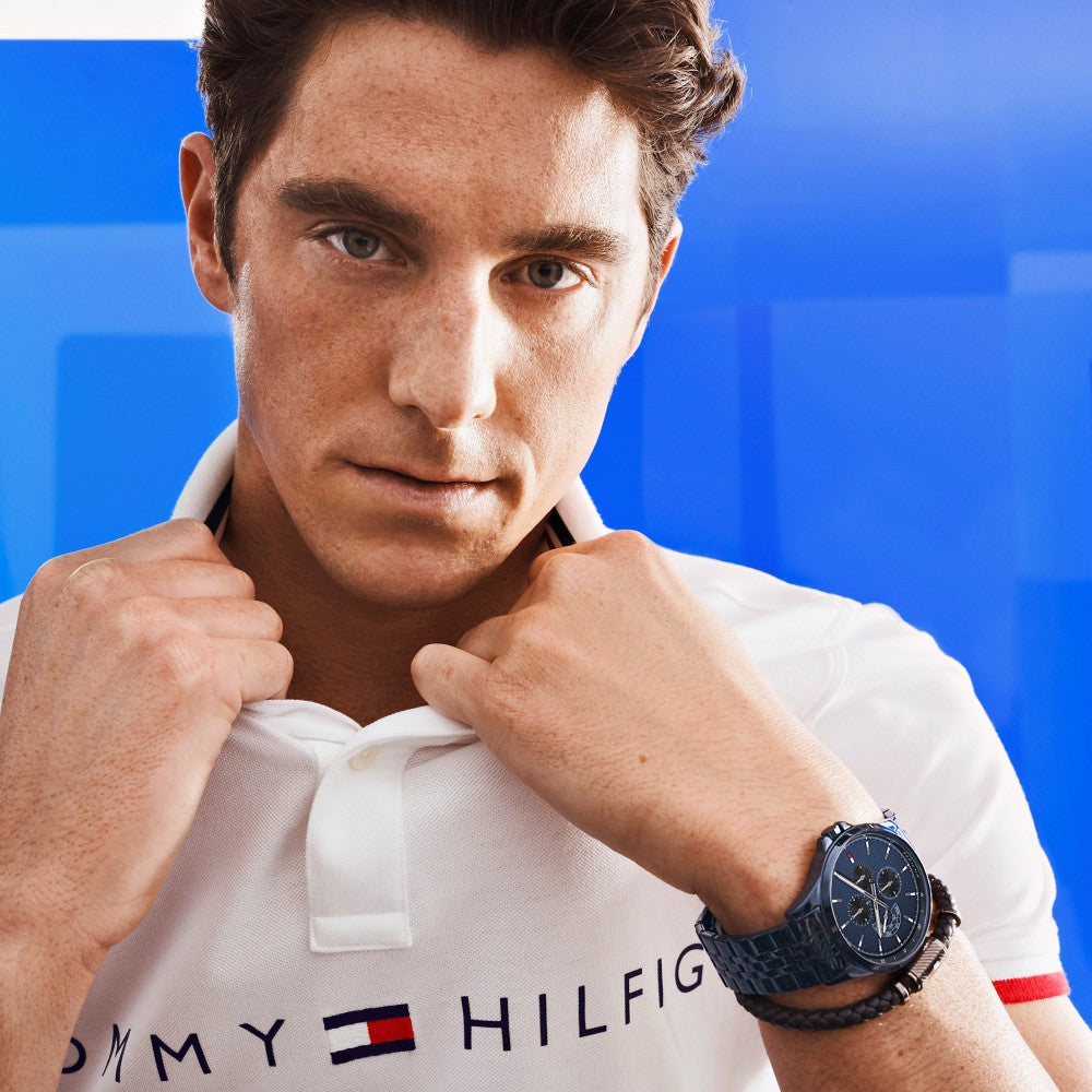 Tommy Hilfiger Multi-function Blue Steel Men's Watch - 1791618