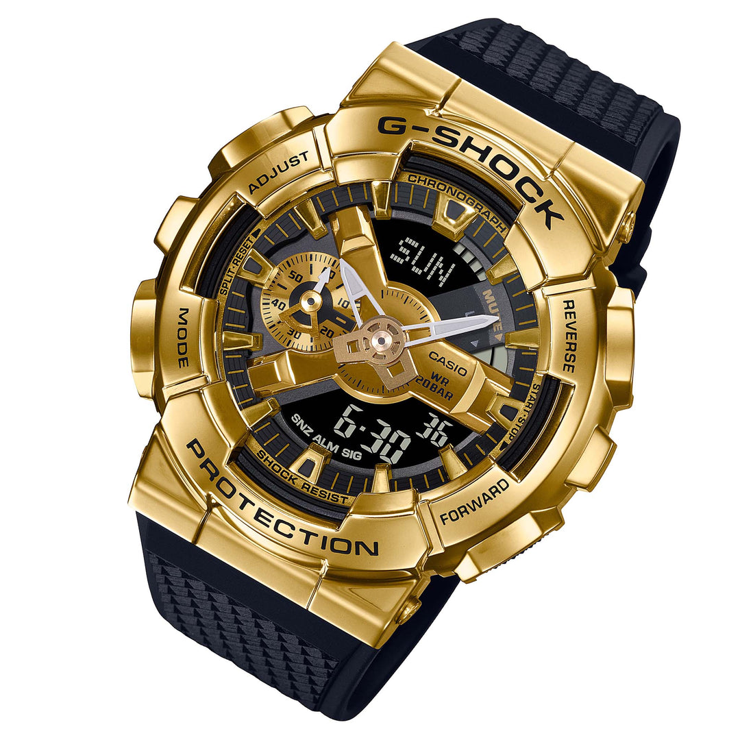 Casio G-SHOCK Metallic Gold Steel Analog-Digital Men's Watch - GM110G-1A9