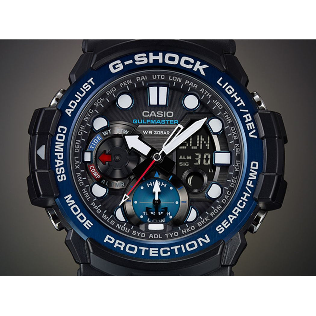 Casio G-SHOCK Gulfmaster Series Duo Chrono Men's Watch - GN1000B-1A