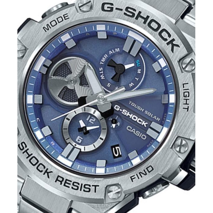 Casio G-SHOCK G-STEEL Stainless Steel Tough Solar Men's Watch - GSTB100D-2A