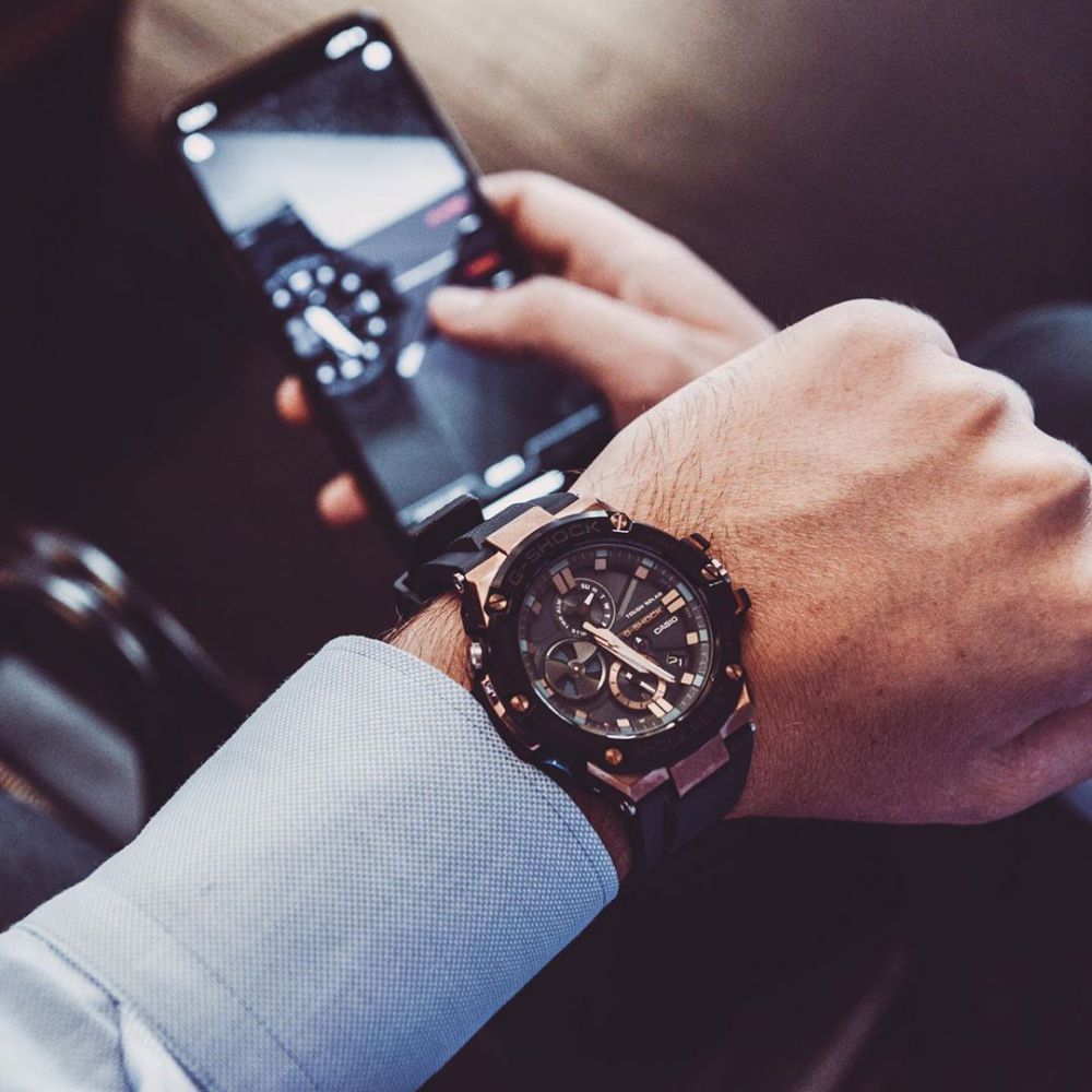 Casio G-SHOCK G-STEEL Tough Solar Men's Watch - GSTB100G-2A